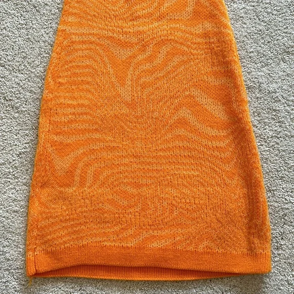 ORANGE MIDI DRESS - Picture 6 of 8